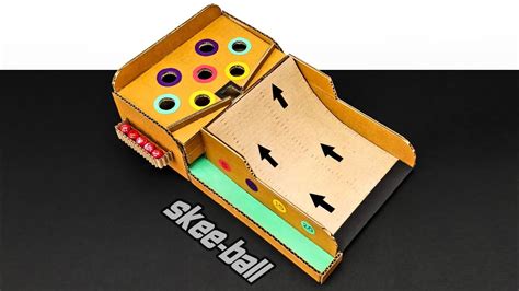 How To Make SKEE-BALL Marble Game From Cardboard DIY At Home - YouTube