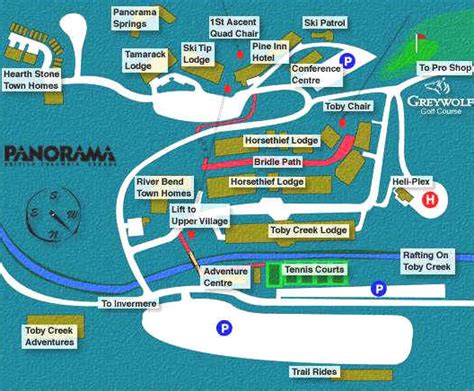 Maps of Panorama ski resort in Canada | SNO