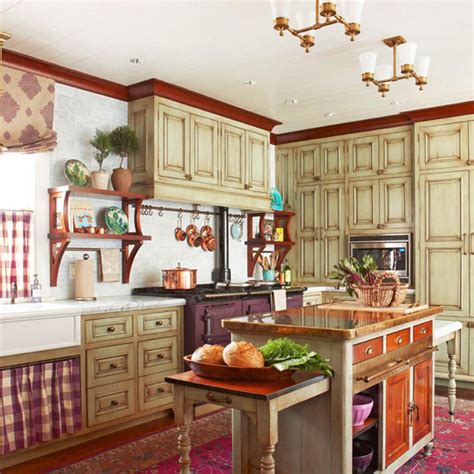 Cozy Kitchen with Warm Colors | Cozy kitchen, Rustic kitchen, Rustic ...