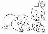 Twin Babies Coloring Pages  Bulk Color Baby coloring pages sketch template
