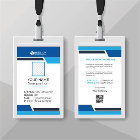 Modern and creative corporate company employee id card template,business id card template design ...