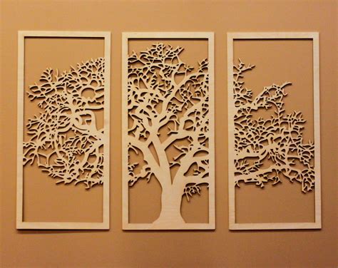 Tree of Life 3D 3 Panel Wall Art | Design by Skyline Workshop™ | Peças ...