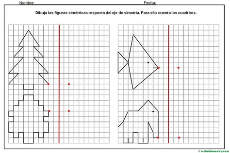 Simetría para niños de primaria | Simetria, Actividades de simetría ...