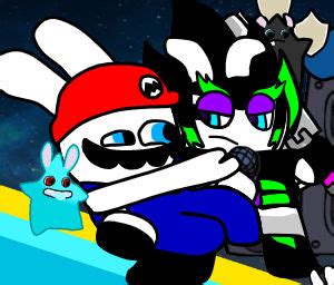 Edge and Rabbid Mario by HiNoPlaytime on DeviantArt