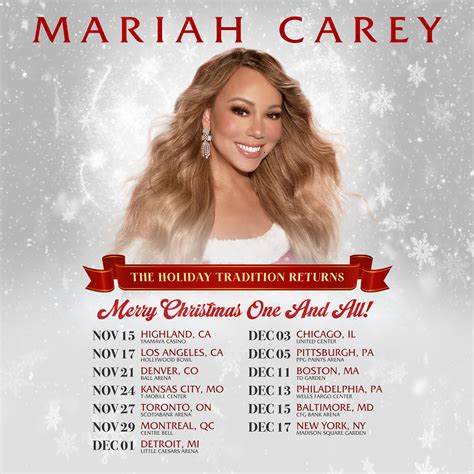 Mariah Carey announces holiday tour (MSG included)