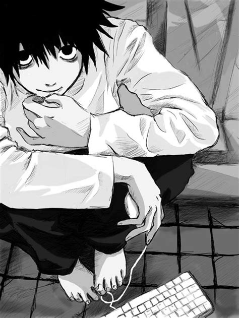 L Lawliet (Death Note) - L Fan Art (36507237) - Fanpop