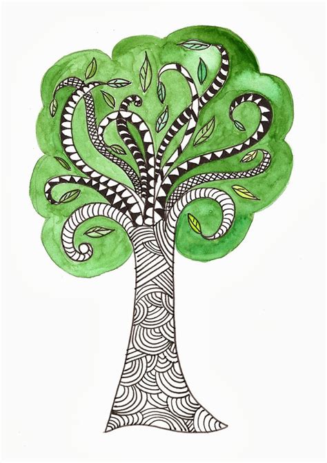 artyful: Tree Zentangle