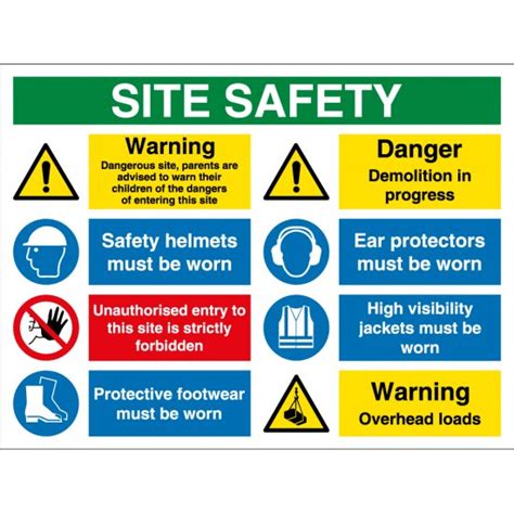 Overhead Loads Site Safety Signs - from Key Signs UK