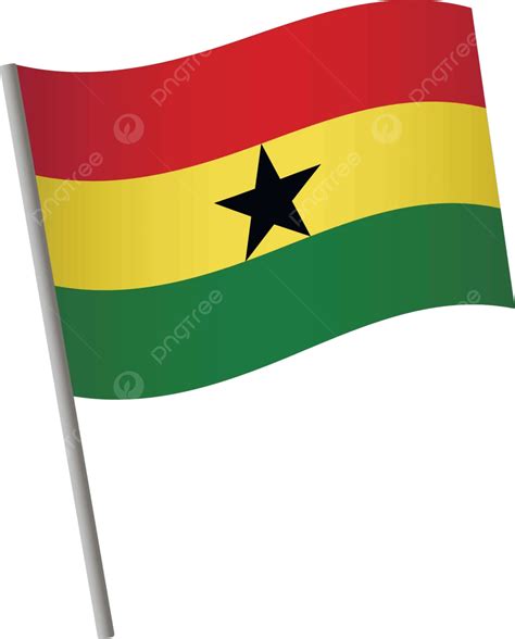 Ghana Flag Icon Flagpole Flag Pole Flag Vector, Flagpole, Flag Pole, Flag PNG and Vector with ...