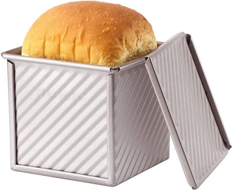 Chefmade Non-Stick Mini Pullman Loaf Pan with Lid - Champagne Gold in Nepal at NPR 6609, Rating: 4