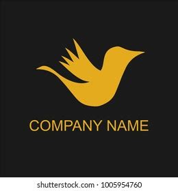 Golden Bird Logo Stock Vector (Royalty Free) 1005954760