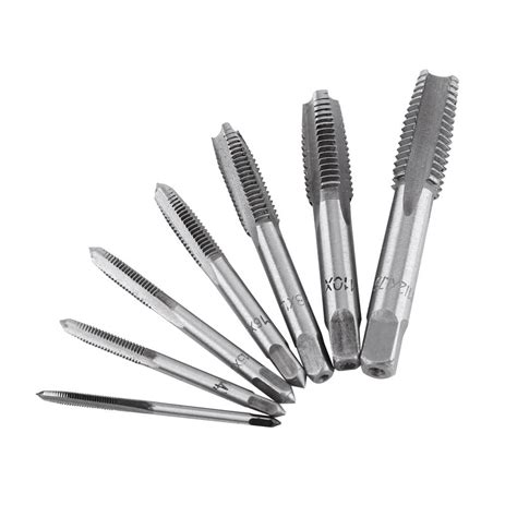 7pcs Metric Thread Steel Tap Tapping Tool M3, M4, M5, M6, M8, M10, M12 ...