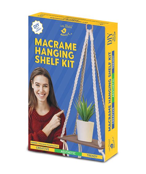 DIY Macrame Hanging Shelf Kit 1Box – Itsy Bitsy