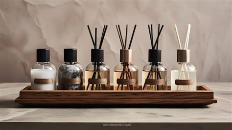 Premium Photo | A collection of scent diffusers