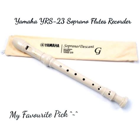 Yamaha YRS-23 Soprano Flutes Recorder | Shopee Malaysia