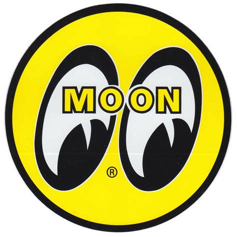 Mooneyes MOON Eyeball Logo Sticker - Large | eBay