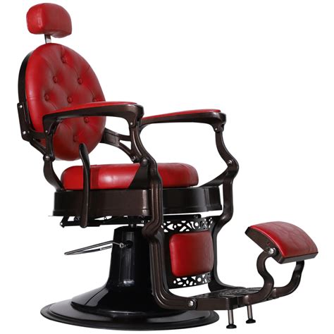 BarberPub Heavy Duty Metal Vintage Barber Chair All Purpose Hydraulic ...