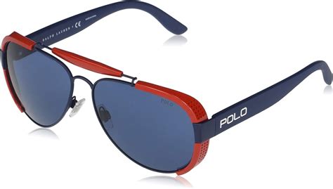 Polo Ralph Lauren Men's Ph3129 Aviator Sunglasses blue Size: 60 mm ...