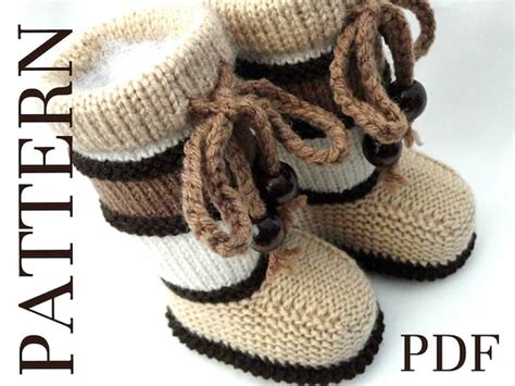 Knitting PATTERN Baby Booties PATTERN Knit Baby Shoes Baby Boy | Etsy