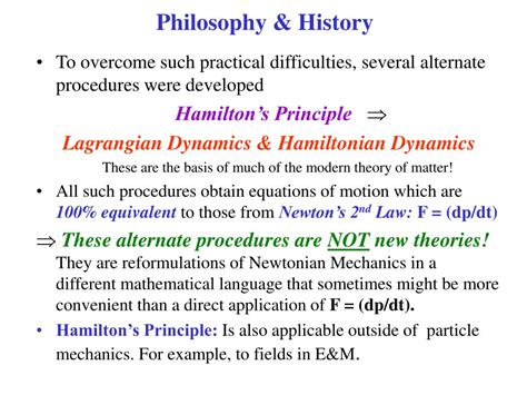 PPT - Hamilton’s Principle Lagrangian & Hamiltonian Dynamics PowerPoint Presentation - ID:6526329