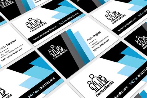 Consultant Business Card Template - PSD, Ai & Vector - BrandPacks