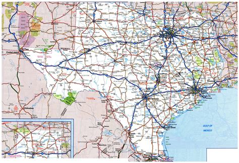 Road Map Of Texas Highways | Wells Printable Map