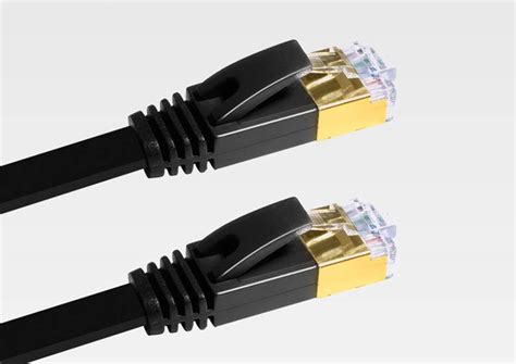 Cat 7 High Speed 10GB Shielded STP LAN WAN Network Flat Ethernet Cable ...