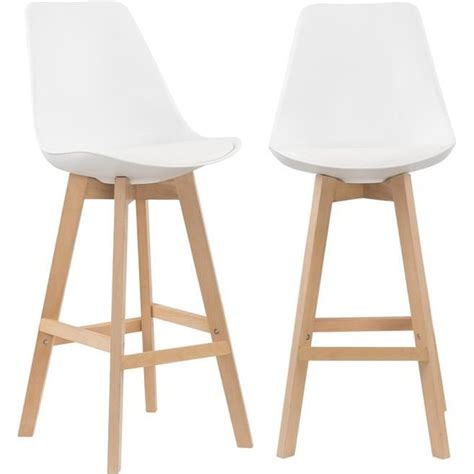 tabouret scandinave blanc