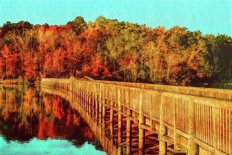 Autumn Reflections in Newport News Park Photograph by Ola Allen - Fine Art America