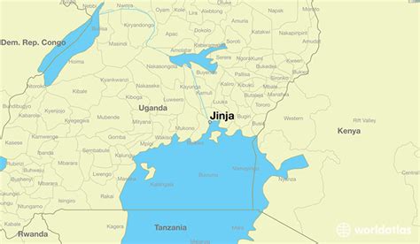 Where is Jinja, Uganda? / Jinja, Eastern Region Map - WorldAtlas.com