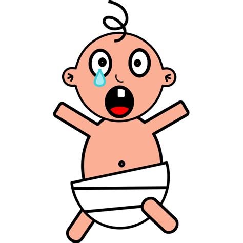 Image of a crying baby | Free SVG