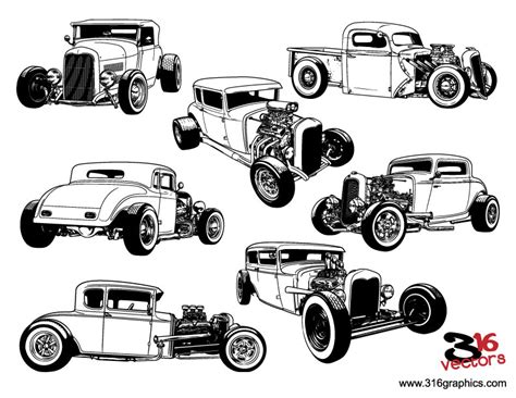 Hot Rod Vector Art at Vectorified.com | Collection of Hot Rod Vector ...