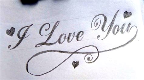 I Love You Cursive Font