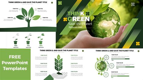 Professional Think Green Infographics PowerPoint Templates | PPT Slides