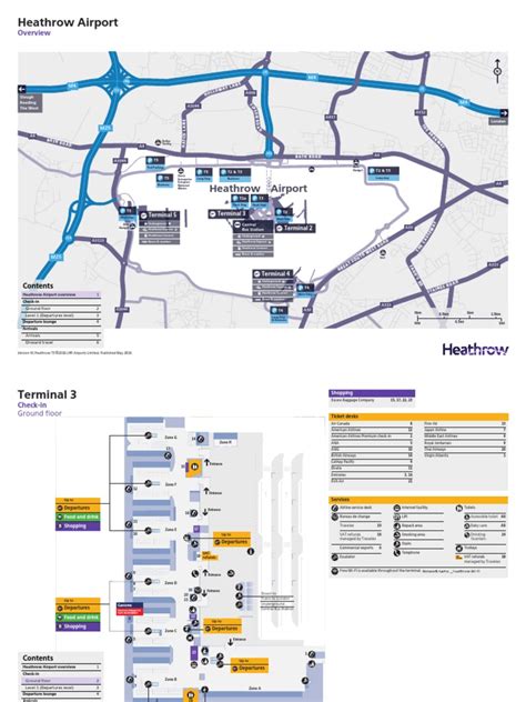 Heathrow T3 Map PDF | PDF | Aviation | Airlines