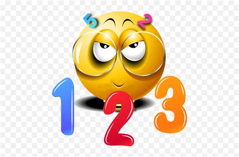 Learn Digits - Funny Numbers Numbers Smiley Emoji,Bodybuilder Emoticon ...