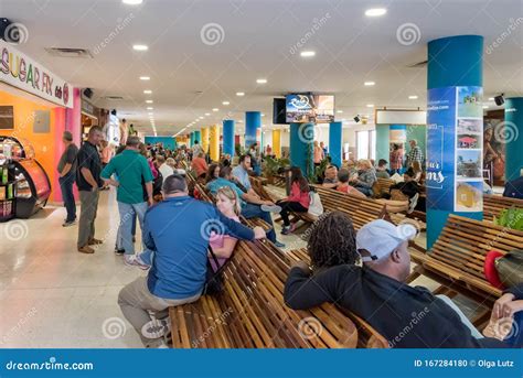 Passengers Waiting for Their Flights Inside Philip S W Goldson Airport. Editorial Image - Image ...