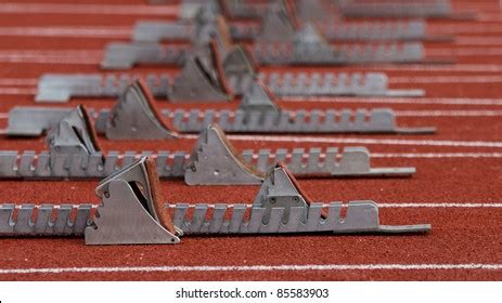 Starting Blocks Track Field Stock Photo 85583903 | Shutterstock