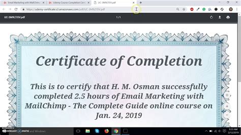 How to Get Udemy Certificate in 2020 - YouTube