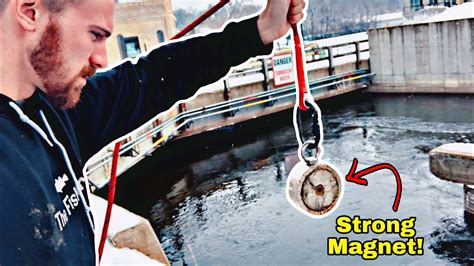 Giant Magnet Fishing Dangerous Waters - You Won't Believe What I Found!! - YouTube