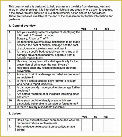 Hipaa Security Risk assessment Template Free Of Hipaa Risk assessment Template Security Risk ...