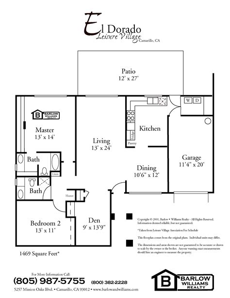 Floor Plans - Leisure Village, Camarillo