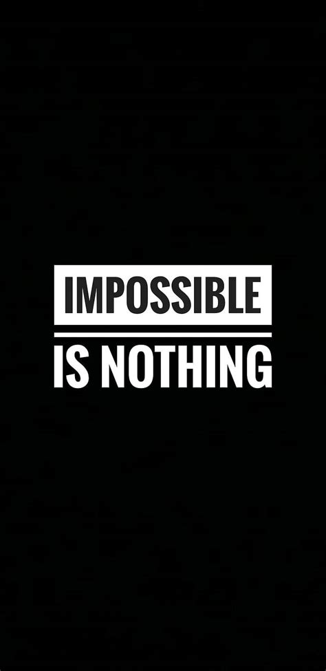 Download Inspiration in Monochrome - 'Impossible is Nothing' Quote ...