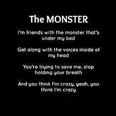 The Monster - Eminem ft Rihanna Music Quotes Lyrics, Lyric Quotes, Song ...