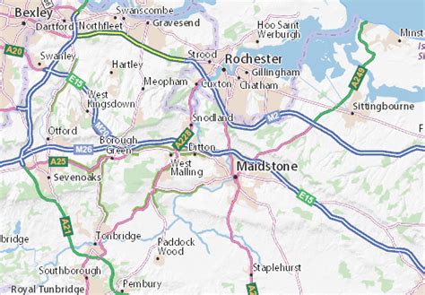 MICHELIN Aylesford map - ViaMichelin