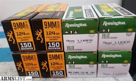 ARMSLIST - For Sale: 9mm Ammo