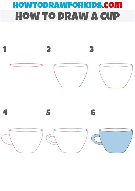 How to Draw a Cup - Easy Drawing Tutorial For Kids