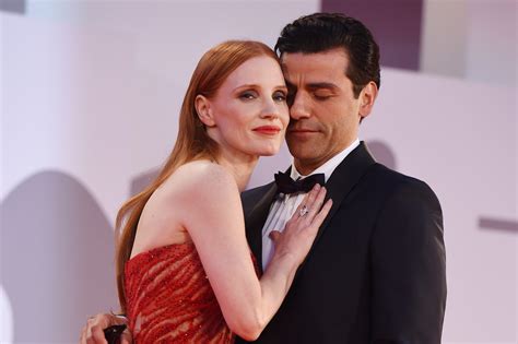 Oscar Isaac and Jessica Chastain’s Venice Red Carpet Appearance Cements ...