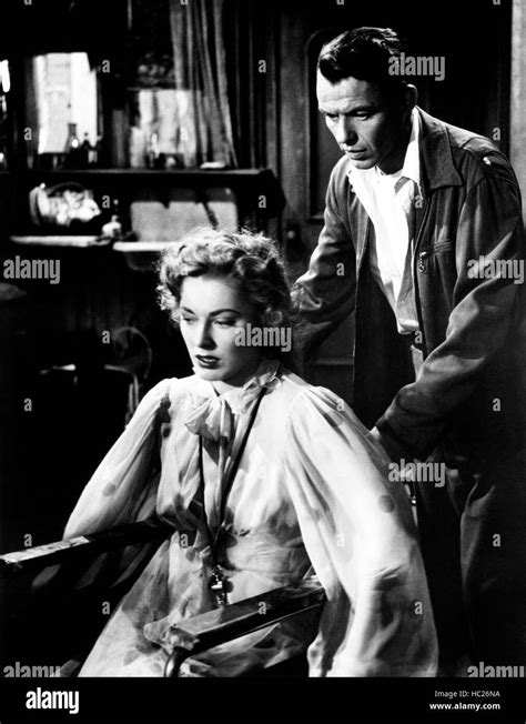 THE MAN WITH THE GOLDEN ARM, from left, Eleanor Parker, Frank Sinatra, 1955 Stock Photo - Alamy