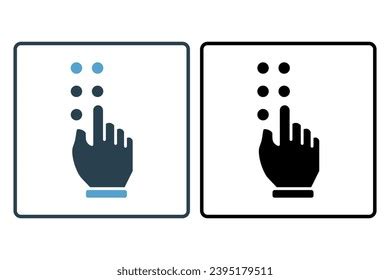 Braille Icon Icon Related Disability Disability Stock Vector (Royalty Free) 2395179511 ...